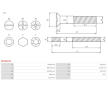 Svorník startéru AS-PL SRS2022S