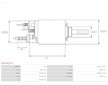 Elektromagnetický spínač, startér AS-PL SS0004(ZM)