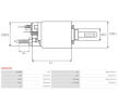 Elektromagnetický spínač, startér AS-PL SS0012SR
