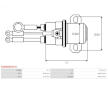 Elektromagnetický spínač, startér AS-PL SS0060(BOSCH)