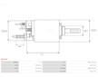 Elektromagnetický spínač, startér AS-PL SS0154