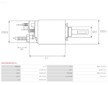 Elektromagnetický spínač, startér AS-PL SS0195(BOSCH)