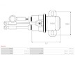 Elektromagnetický spínač, startér AS-PL SS0202