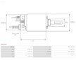 Elektromagnetický spínač, startér AS-PL SS0245S