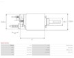 Elektromagnetický spínač, startér AS-PL SS0274(ZM)