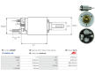 Elektromagnetický spínač pre żtartér AS-PL SS0283P