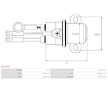 Elektromagnetický spínač, startér AS-PL SS0379S