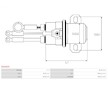 Elektromagnetický spínač, startér AS-PL SS0392S