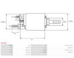 Elektromagnetický spínač pre żtartér AS-PL SS1013P