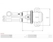 Elektromagnetický spínač, startér AS-PL SS1018