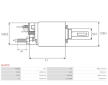 Elektromagnetický spínač pre żtartér AS-PL SS1077S