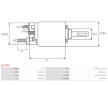 Elektromagnetický spínač, startér AS-PL SS1139S