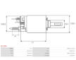 Elektromagnetický spínač, startér AS-PL SS1155S