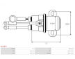 Elektromagnetický spínač, startér AS-PL SS1187S