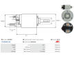 Elektromagnetický spínač pre żtartér AS-PL SS1201P