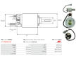 Elektromagnetický spínač pre żtartér AS-PL SS3020