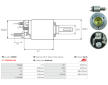 Elektromagnetický spínač pre żtartér AS-PL SS4041