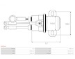 Elektromagnetický spínač, startér AS-PL SS5046