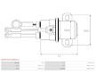 Elektromagnetický spínač, startér AS-PL SS5047(MITSUBISHI)