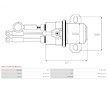 Elektromagnetický spínač, startér AS-PL SS5121(MITSUBISHI)