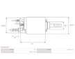 Elektromagnetický spínač, startér AS-PL SS5164(ZM)