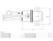 Elektromagnetický spínač, startér AS-PL SS5196S