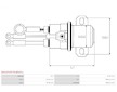 Elektromagnetický spínač, startér AS-PL SS5197(MITSUBISHI)