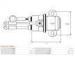 Elektromagnetický spínač, startér AS-PL SS5202(MITSUBISHI)