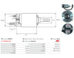 Elektromagnetický spínač pre żtartér AS-PL SS5225S