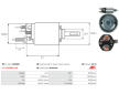 Elektromagnetický spínač pre żtartér AS-PL SS5289S