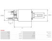 Elektromagnetický spínač, startér AS-PL SS6086P