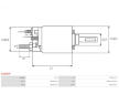 Elektromagnetický spínač pre żtartér AS-PL SS6093P
