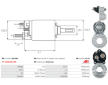 Elektromagnetický spínač pre żtartér AS-PL SS6166S