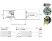Elektromagnetický spínač pre żtartér AS-PL SS9151P