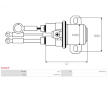 Elektromagnetický spínač pre żtartér AS-PL SS9157P