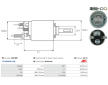 Elektromagnetický spínač pre żtartér AS-PL SS9188P