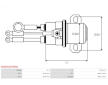 Elektromagnetický spínač pre żtartér AS-PL SS9234(LETRIKA)