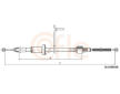żażné lanko parkovacej brzdy COFLE 92.20.160B508