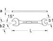 Dvojitý-vidlicový klíč GEDORE 6 19X22
