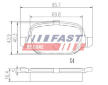 Sada brzdových destiček, kotoučová brzda FAST FT29104