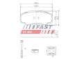 Sada brzdových destiček, kotoučová brzda FAST FT29109