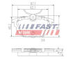 Sada brzdových destiček, kotoučová brzda FAST FT29110