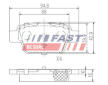 Sada brzdových destiček, kotoučová brzda FAST FT29115