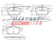 Sada brzdových destiček, kotoučová brzda FAST FT29157