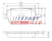 Sada brzdových destiček, kotoučová brzda FAST FT29159