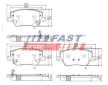 Sada brzdových destiček, kotoučová brzda FAST FT29169