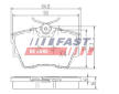 Sada brzdových destiček, kotoučová brzda FAST FT29513