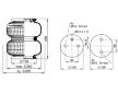 Vzduchová pružina, pneumatické pérování, nápravy PHOENIX SP 2 B 12 R-A-3