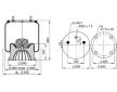 Mech, pneumatické odpružení CONTITECH AIR SPRING 4022 N P03