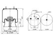 Mech, pneumatické odpružení CONTITECH AIR SPRING 4022 N P05